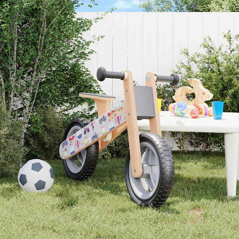 Afbeelding laden in galerijviewer, Vidaxl loopfiets voor kinderen grijs met print