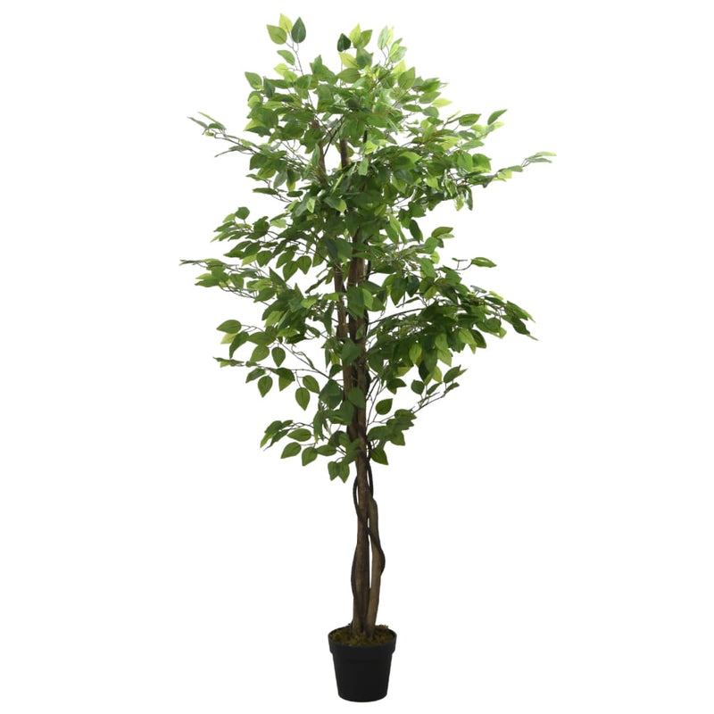 Afbeelding laden in galerijviewer, Vidaxl kunstplant ficus 378 bladeren 80 cm groen