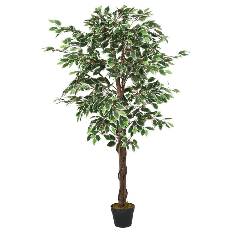 Afbeelding laden in galerijviewer, Vidaxl kunstplant ficus 630 bladeren 120 cm groen