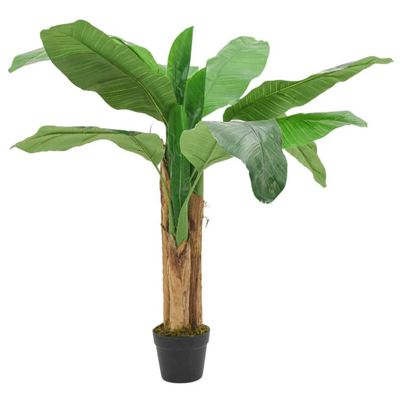 Afbeelding laden in galerijviewer, Vidaxl kunstplant bananenboom 9 bladeren 120 cm groen