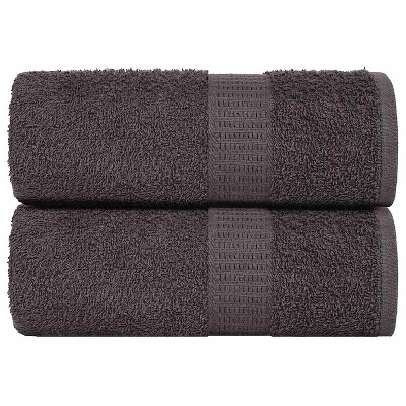 Afbeelding laden in galerijviewer, Vidaxl washandjes frogn 2 st 15x21 cm 360 g m² antraciet