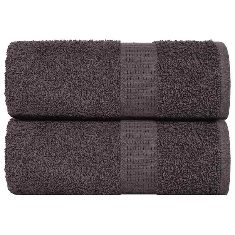 Afbeelding laden in galerijviewer, Vidaxl washandjes frogn 2 st 30x30 cm 360 g m² antraciet