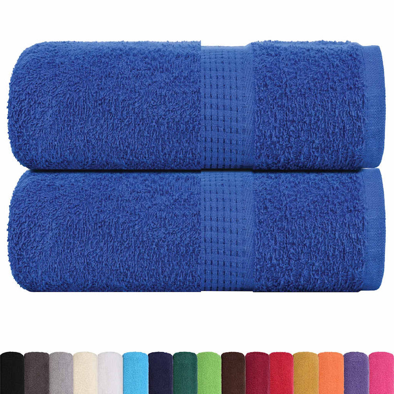 Afbeelding laden in galerijviewer, Vidaxl washandjes frogn 2 st 30x30 cm 360 g m² blauw