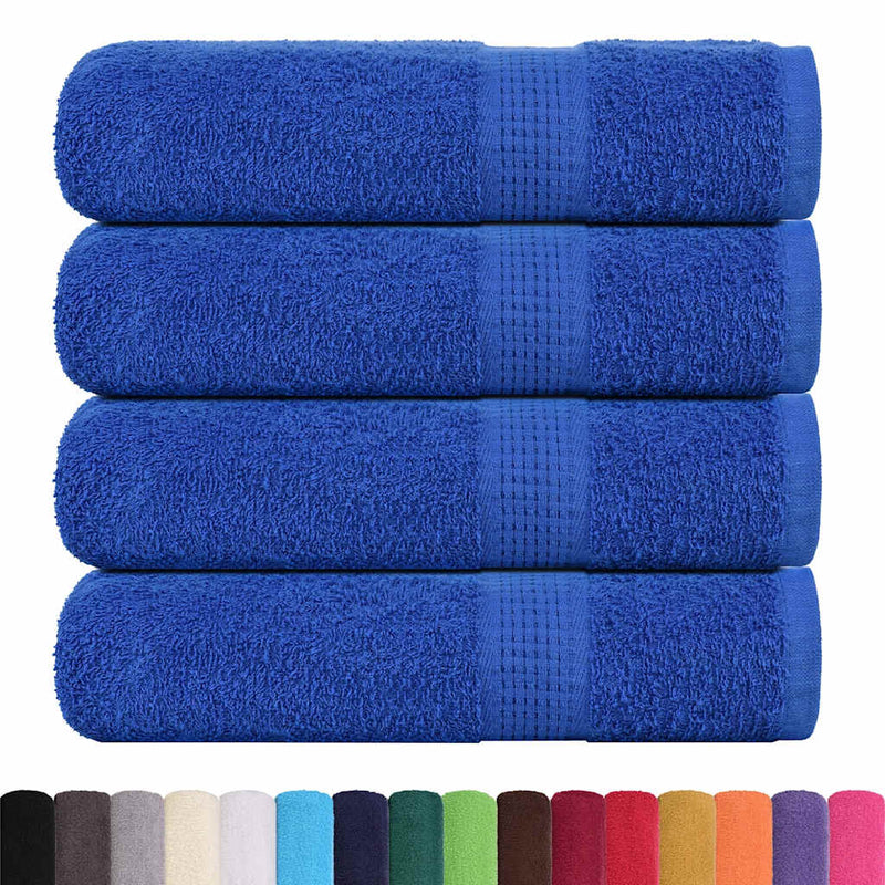 Afbeelding laden in galerijviewer, Vidaxl douchehanddoeken frogn 4 st 70x140 cm 360 g m² blauw