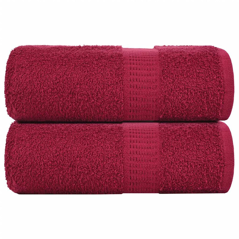 Afbeelding laden in galerijviewer, Vidaxl gastendoekjes frogn 2 st 30x50 cm 360 g m² bordeaux