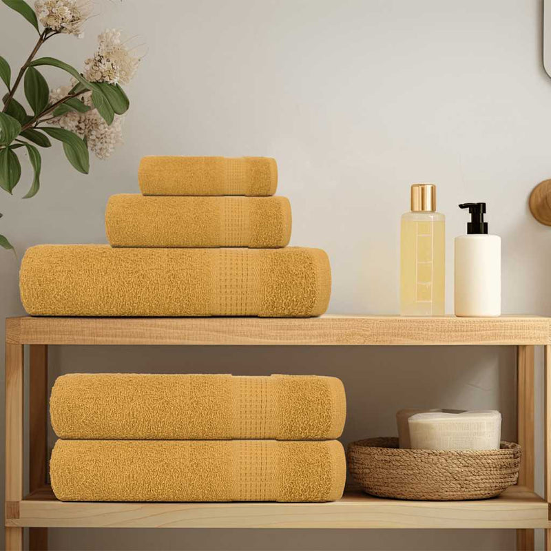 Afbeelding laden in galerijviewer, Vidaxl washandjes frogn 2 st 30x30 cm 360 g m² goud