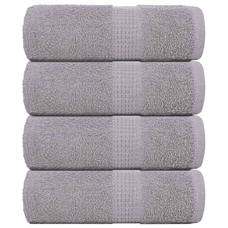 Afbeelding laden in galerijviewer, Vidaxl washandjes frogn 4 st 30x30 cm 360 g m² grijs