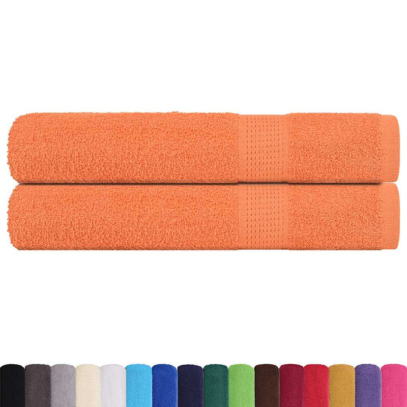 Afbeelding laden in galerijviewer, Vidaxl saunahanddoeken frogn 2 st 80x200 cm 360 g m² oranje