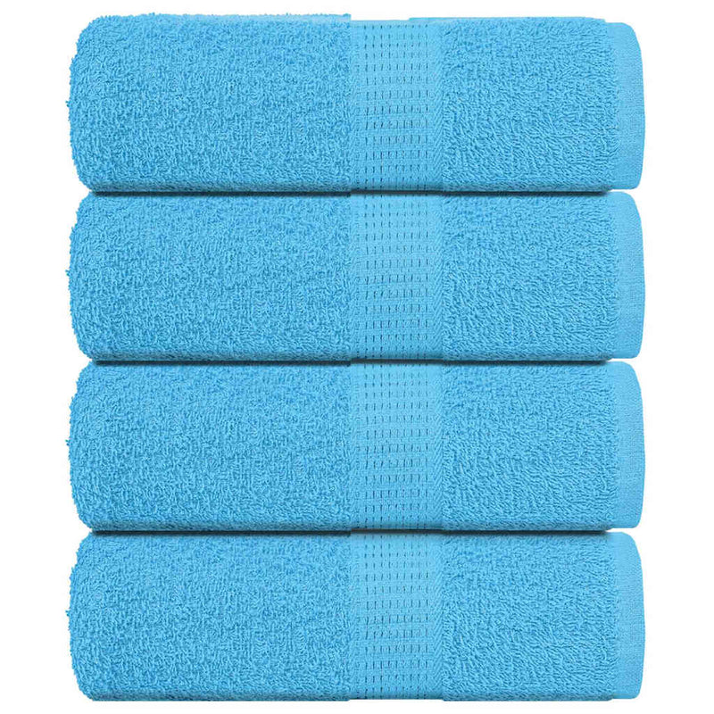Afbeelding laden in galerijviewer, Vidaxl washandjes frogn 4 st 30x30 cm 360 g m² turquoise