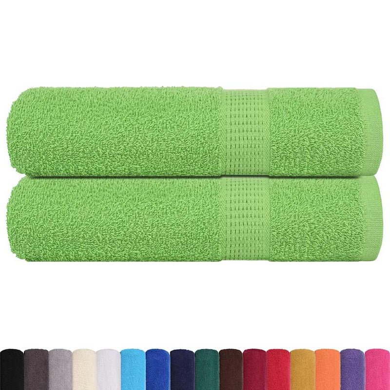 Afbeelding laden in galerijviewer, Vidaxl badhanddoeken frogn 2 st 100x150 cm 360 g m² appelgroen