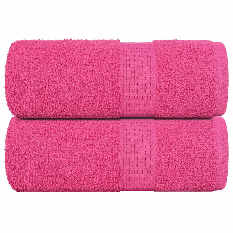 Afbeelding laden in galerijviewer, Vidaxl gastendoekjes frogn 2 st 30x50 cm 360 g m² roze