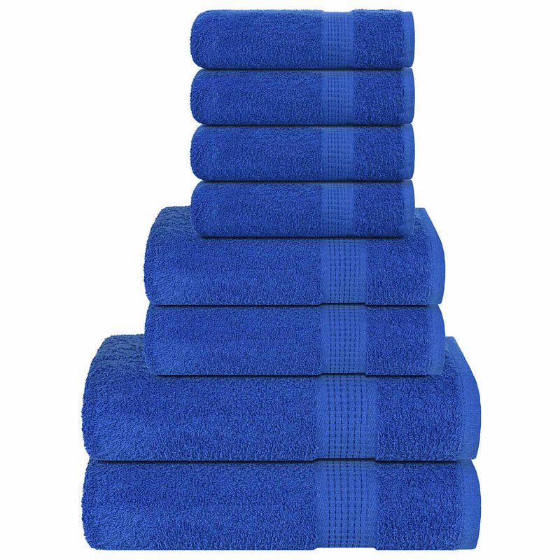 Afbeelding laden in galerijviewer, Vidaxl 8-delige handdoekenset frogn 360 g m² blauw