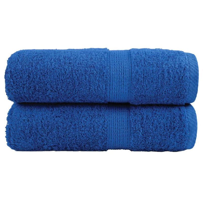 Afbeelding laden in galerijviewer, Vidaxl premium washandjes solund 2 stuks blauw 30x30 cm 600 g m²