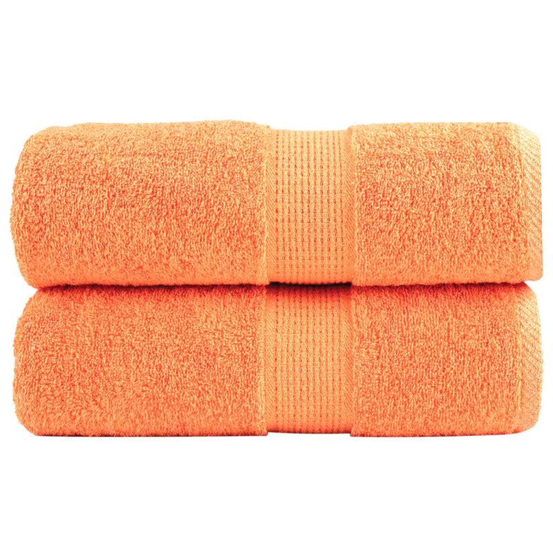 Afbeelding laden in galerijviewer, Vidaxl premium washandjes solund 2 stuks oranje 30x30 cm 600 g m2