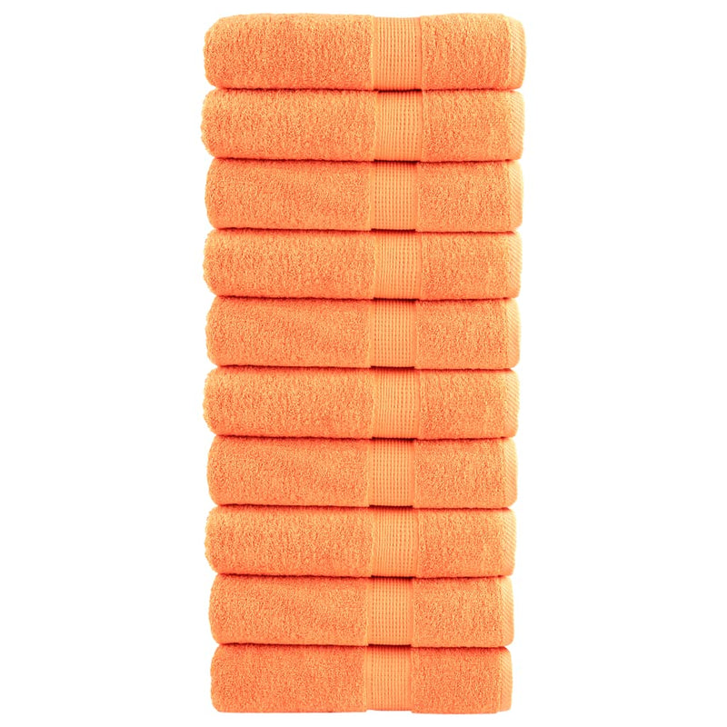 Afbeelding laden in galerijviewer, Vidaxl badhanddoeken solund 10 st 600 g m² 70x140 cm oranje