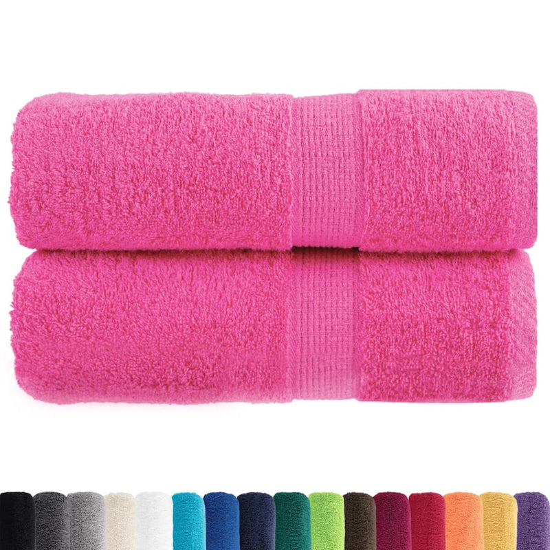 Afbeelding laden in galerijviewer, Vidaxl premium washandjes solund 2 st roze 30x30 cm 600 g m2