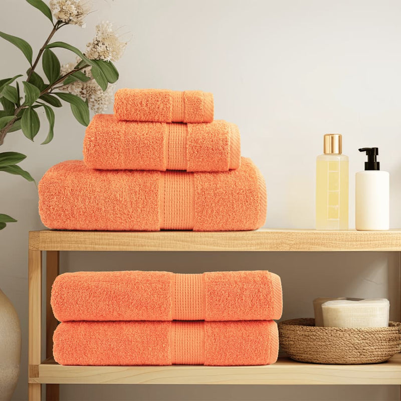 Afbeelding laden in galerijviewer, Vidaxl 12-delige handdoekenset solund 600 g m² oranje
