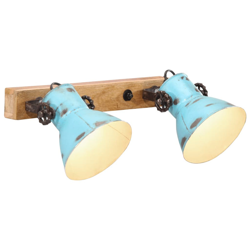 Afbeelding laden in galerijviewer, Vidaxl wandlamp 25 w e27 45x25 cm verweerd blauw