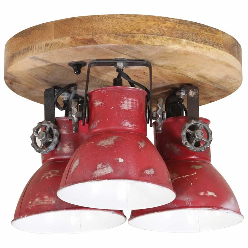 Afbeelding laden in galerijviewer, Vidaxl plafondlamp 25 w e27 35x35x25 cm verweerd rood