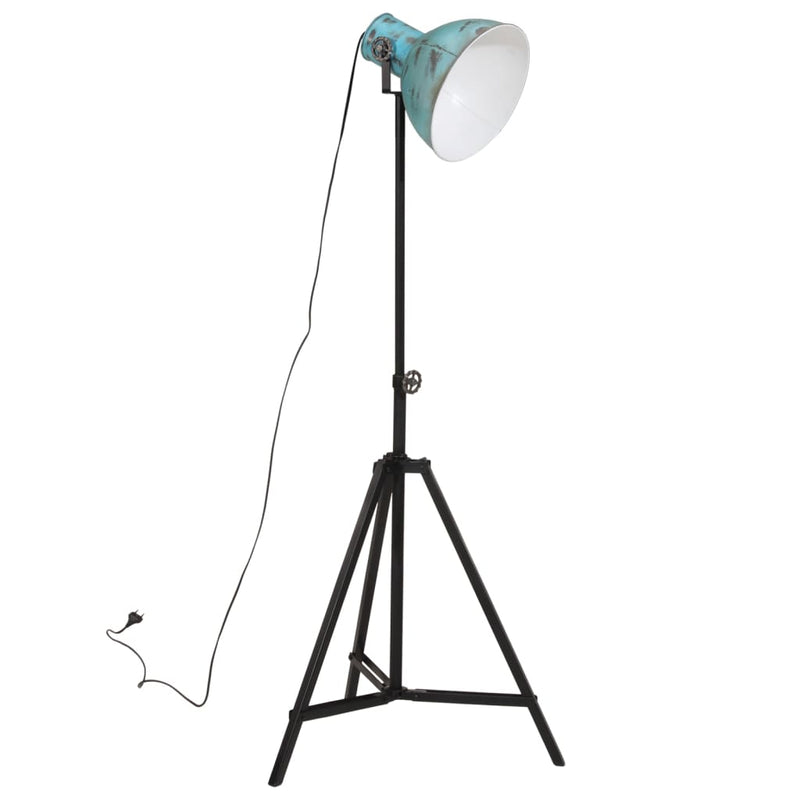 Afbeelding laden in galerijviewer, Vidaxl vloerlamp 25 w e27 61x61x90 150 cm verweerd blauw