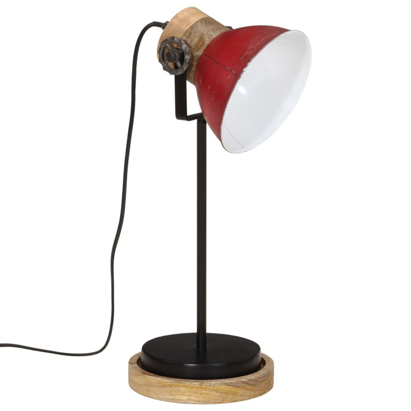 Afbeelding laden in galerijviewer, Vidaxl bureaulamp 25 w e27 17x17x50 cm verweerd rood