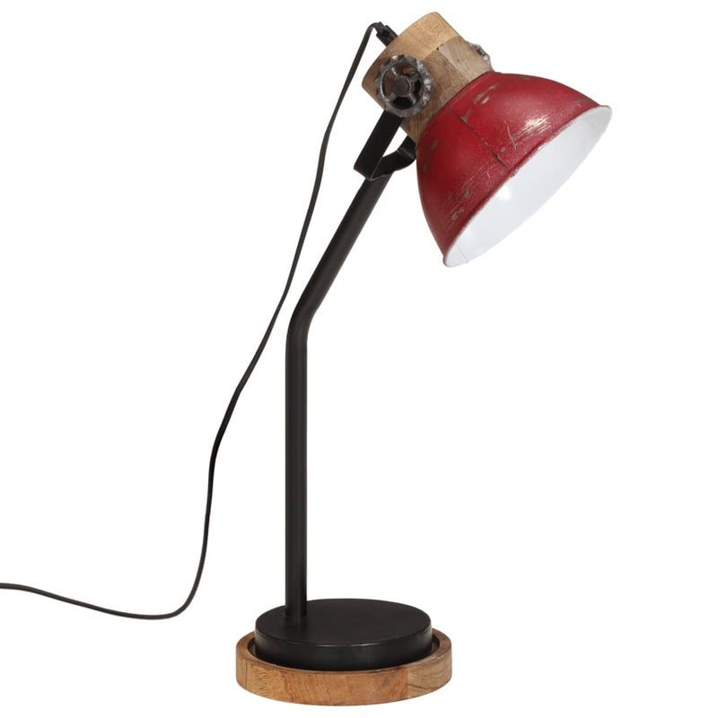 Afbeelding laden in galerijviewer, Vidaxl bureaulamp 25 w e27 18x18x60 cm verweerd rood