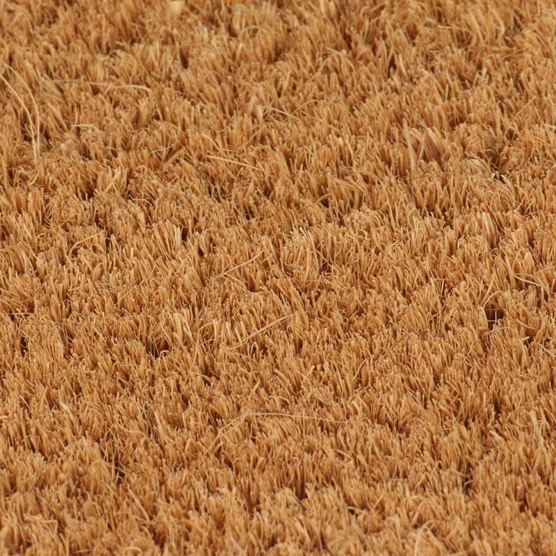 Afbeelding laden in galerijviewer, Vidaxl deurmat halfrond 50x80 cm getufte kokosvezel naturel