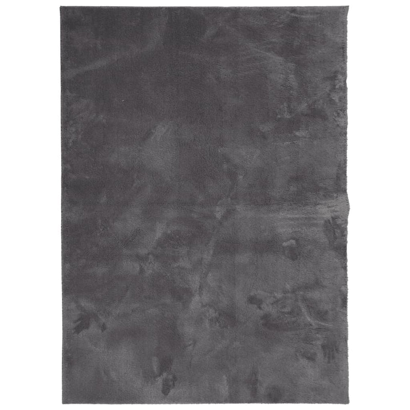 Afbeelding laden in galerijviewer, Vidaxl vloerkleed huarte laagpolig zacht wasbaar 120x170 cm antraciet