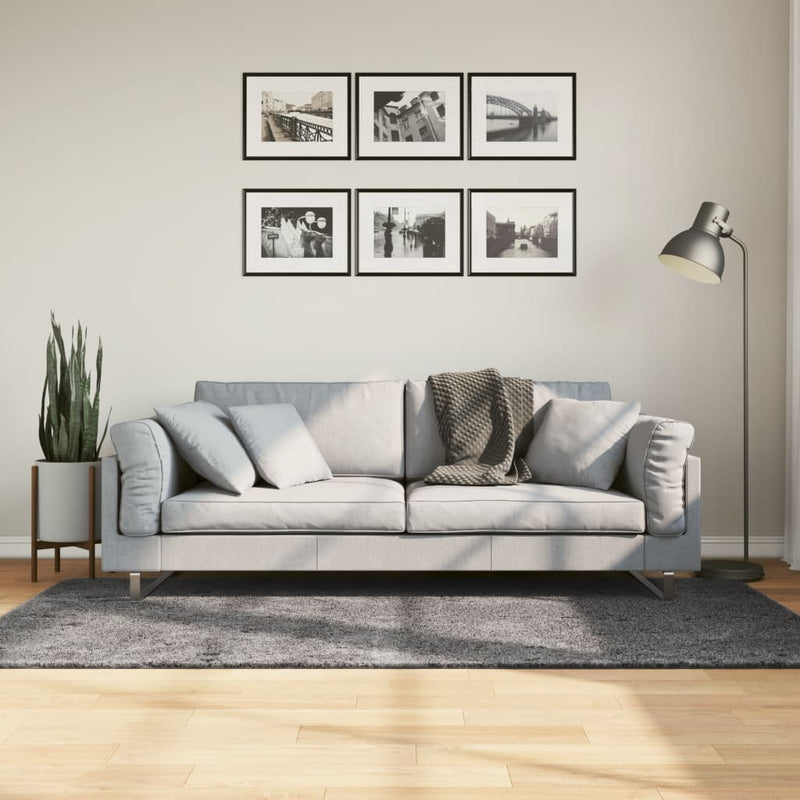 Afbeelding laden in galerijviewer, Vidaxl vloerkleed huarte laagpolig zacht wasbaar 120x170 cm antraciet