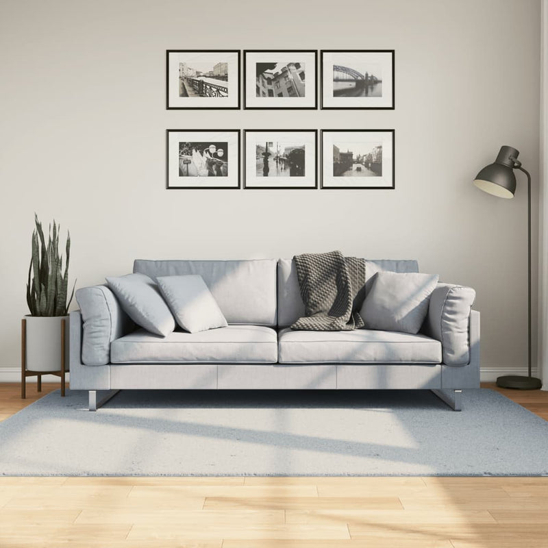Afbeelding laden in galerijviewer, Vidaxl vloerkleed huarte laagpolig zacht wasbaar 140x200 cm blauw