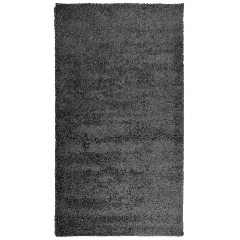 Afbeelding laden in galerijviewer, Vidaxl vloerkleed pamplona shaggy hoogpolig modern 60x110 cm antraciet