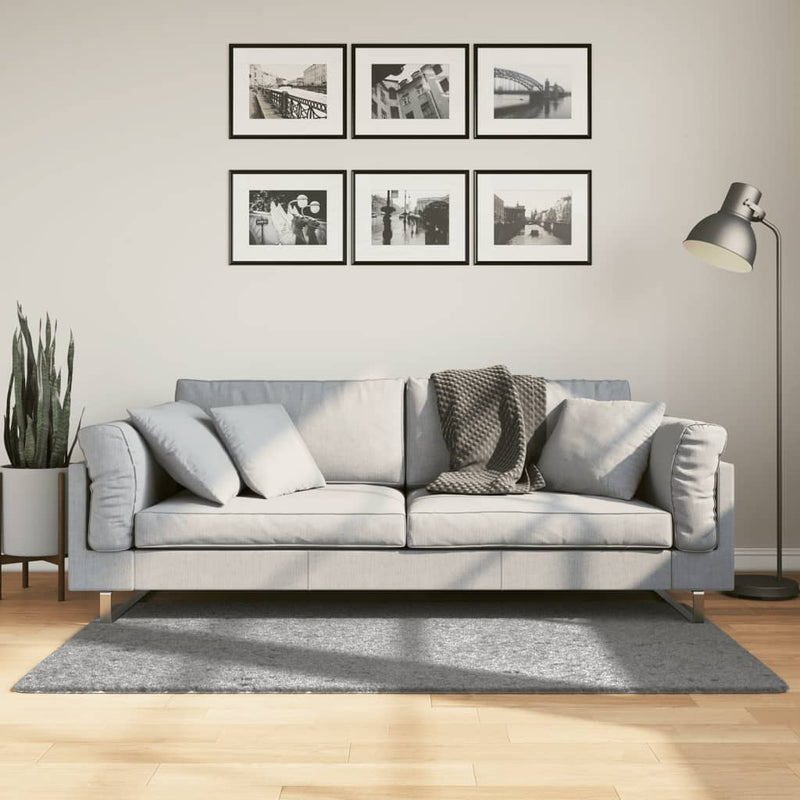 Afbeelding laden in galerijviewer, Vidaxl vloerkleed pamplona shaggy hoogpolig modern 80x150 cm grijs