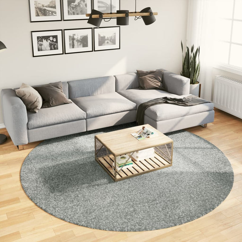 Afbeelding laden in galerijviewer, Vidaxl vloerkleed pamplona shaggy hoogpolig modern ø 240 cm groen