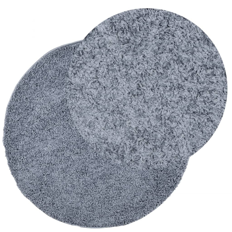 Afbeelding laden in galerijviewer, Vidaxl vloerkleed pamplona shaggy hoogpolig modern ø 100 cm blauw