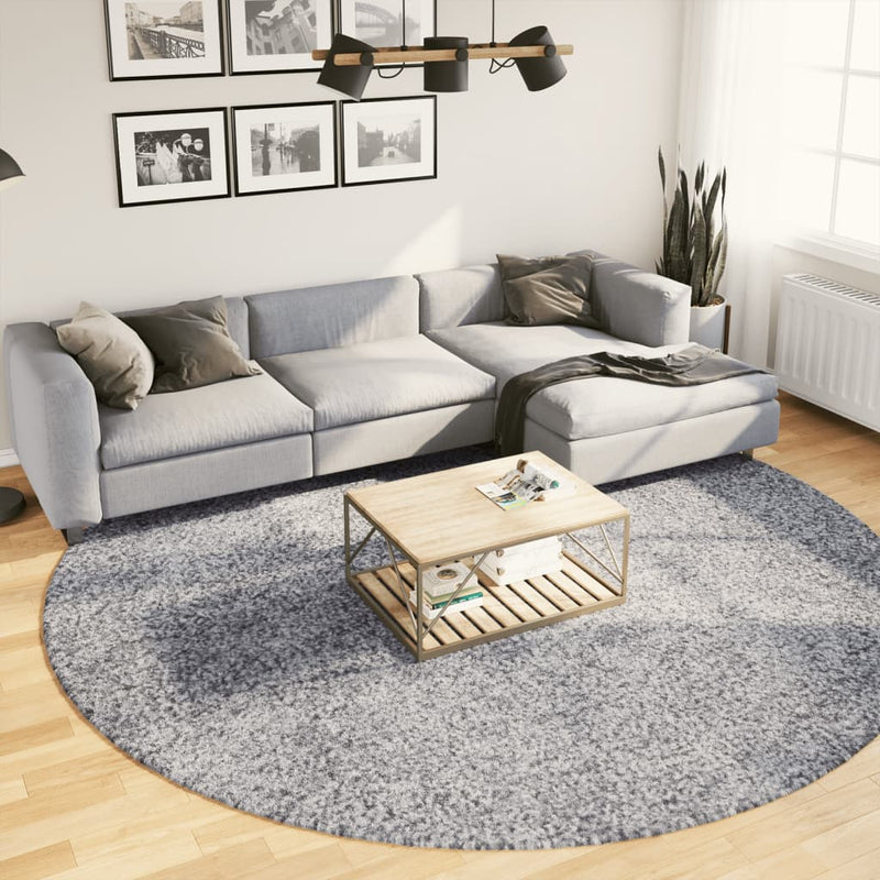 Afbeelding laden in galerijviewer, Vidaxl vloerkleed pamplona shaggy hoogpolig modern ø 280 cm blauw