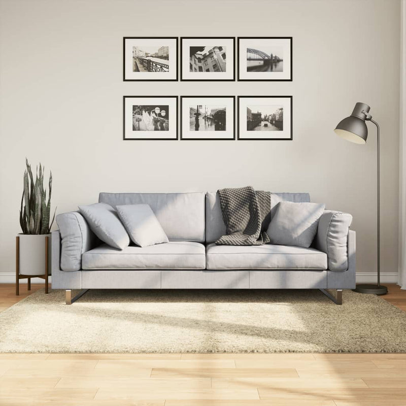 Afbeelding laden in galerijviewer, Vidaxl vloerkleed pamplona shaggy hoogpolig modern 140x200 cm goud