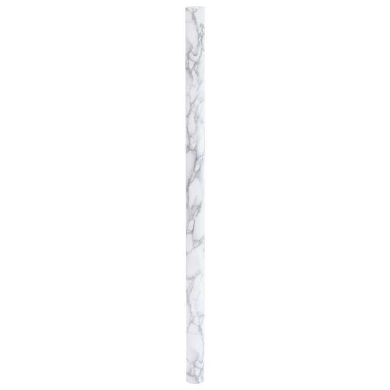 Afbeelding laden in galerijviewer, Vidaxl meubelfolie zelfklevend 90x500 cm pvc marmerwit
