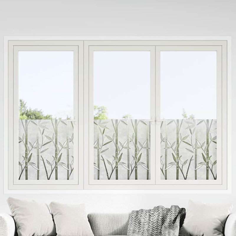Afbeelding laden in galerijviewer, Vidaxl raamfolies 4 st mat bamboepatroon pvc