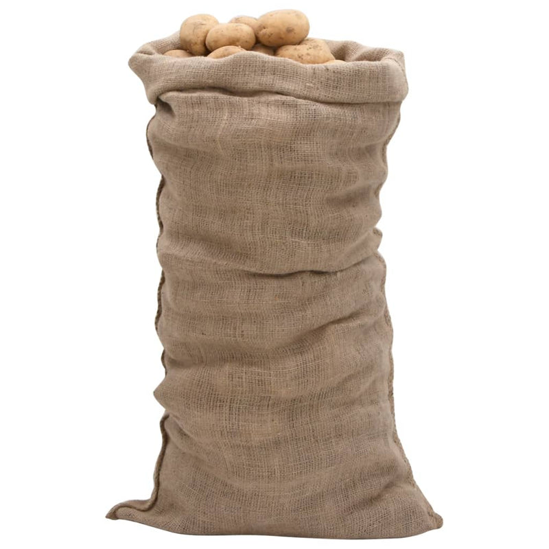 Afbeelding laden in galerijviewer, Vidaxl jutezakken 5 stuks 220 g m² 65x135 cm 100% jute