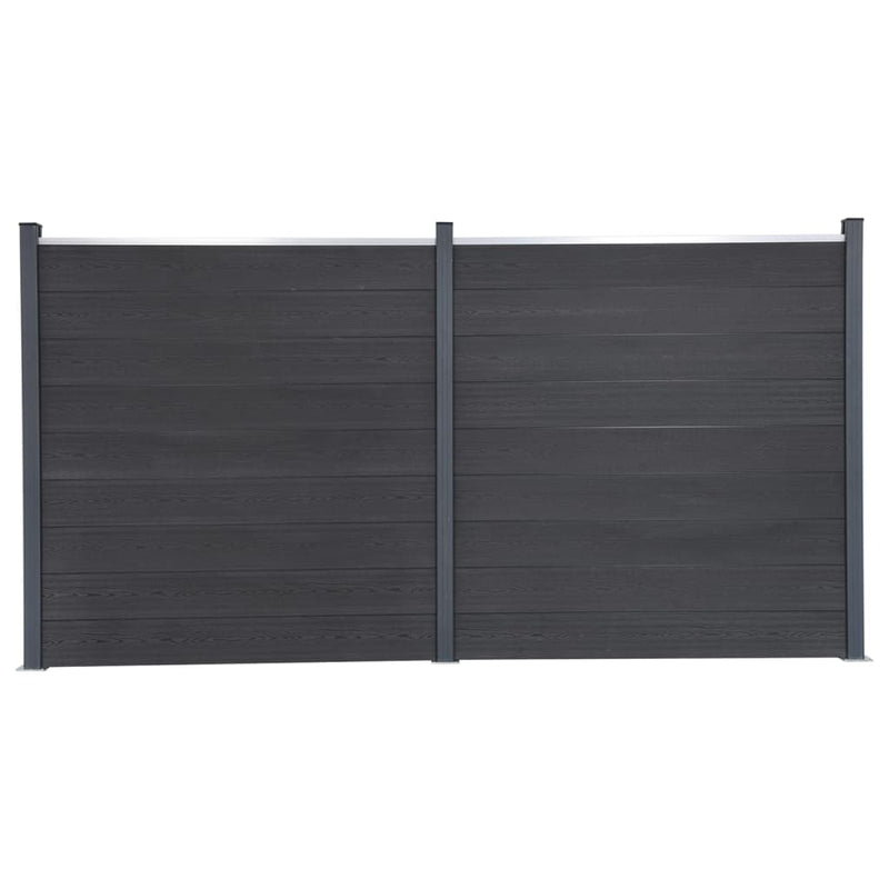 Afbeelding laden in galerijviewer, VidaXL Schuttingpaneelset 353x186 cm HKC grijs