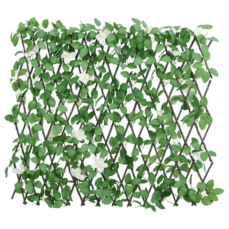 Afbeelding laden in galerijviewer, Vidaxl kunstplant klimop op latwerk uittrekbaar 186x30 cm groen