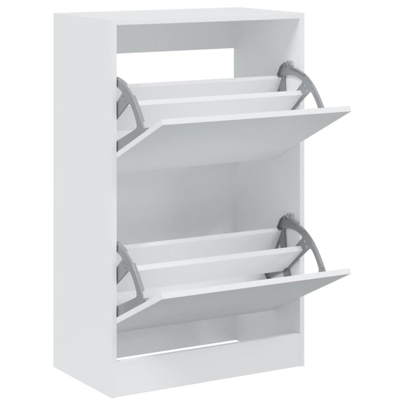 Afbeelding laden in galerijviewer, Vidaxl schoenenkast 60x34x96,5 cm bewerkt hout wit