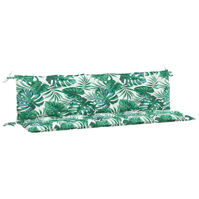 Afbeelding laden in galerijviewer, Vidaxl tuinbankkussens 2 st 180x50x7 cm oxford stof bladpatroon
