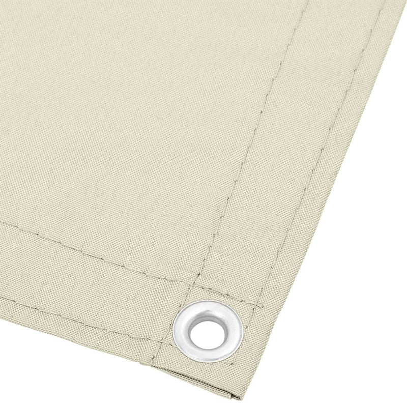 Afbeelding laden in galerijviewer, Vidaxl balkonscherm 120x1000 cm 100% oxford polyester crèmekleurig
