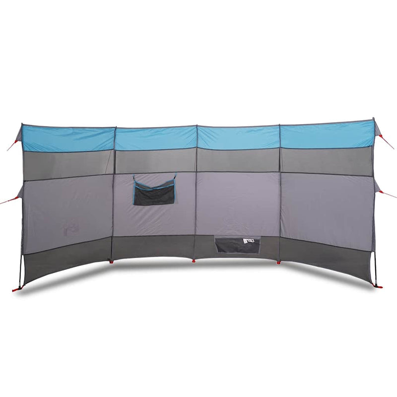 Afbeelding laden in galerijviewer, Vidaxl windscherm camping waterdicht 366x152x152 cm blauw
