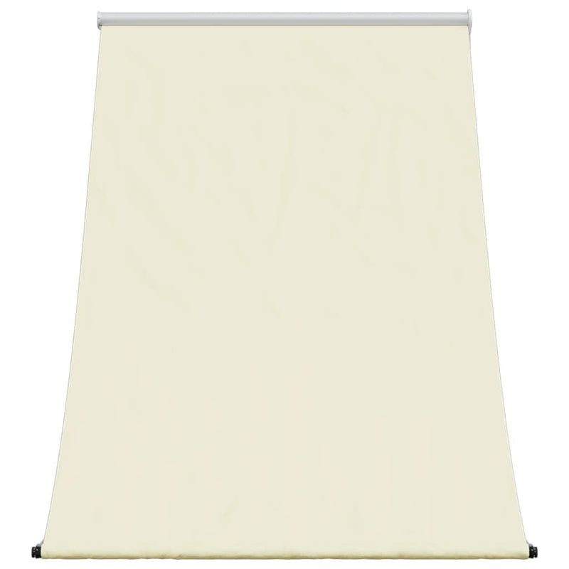 Afbeelding laden in galerijviewer, Vidaxl luifel uittrekbaar 100x150 cm stof en staal crèmekleurig