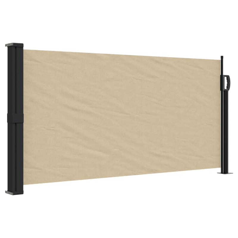 Afbeelding laden in galerijviewer, Vidaxl windscherm uittrekbaar 100x300 cm beige