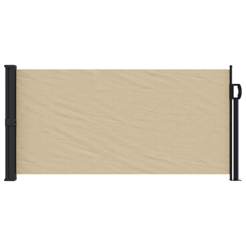 Afbeelding laden in galerijviewer, Vidaxl windscherm uittrekbaar 100x300 cm beige