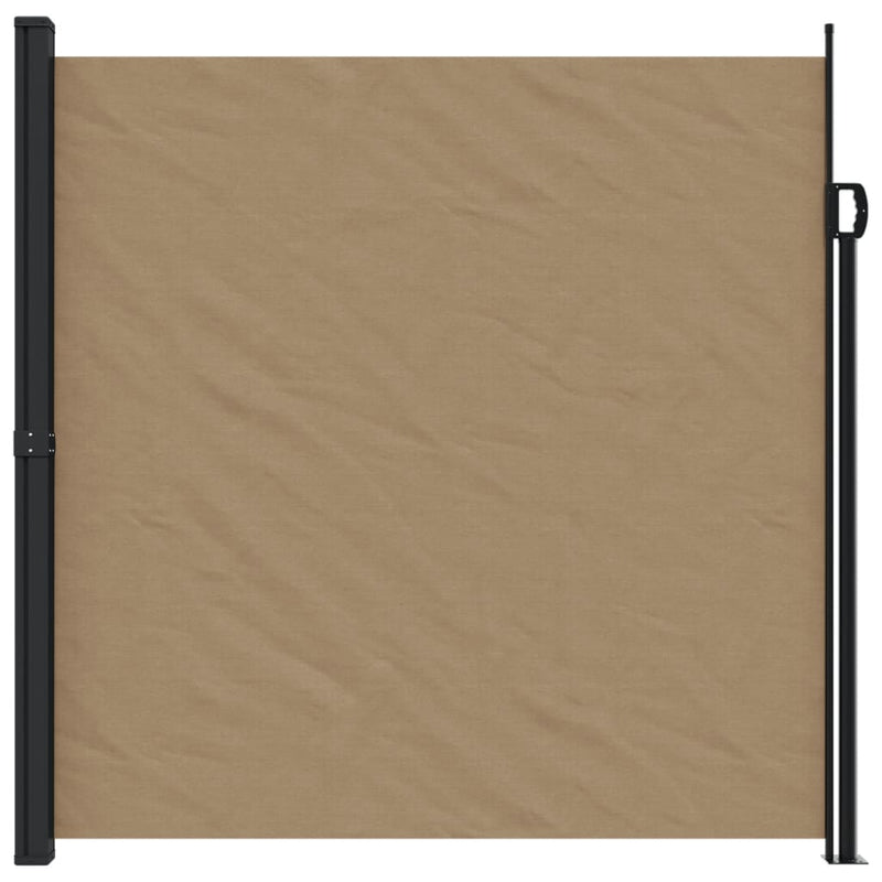 Afbeelding laden in galerijviewer, Vidaxl windscherm uittrekbaar 200x300 cm taupe