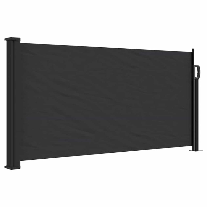 Afbeelding laden in galerijviewer, Vidaxl windscherm uittrekbaar 100x500 cm zwart